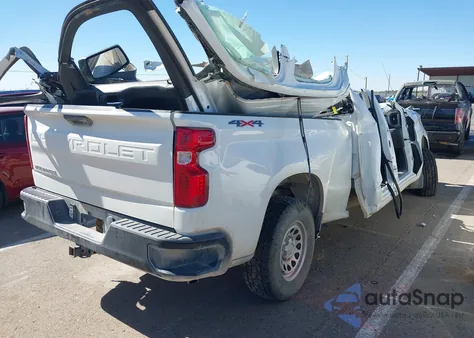 2023 Chevrolet Silverado 1500 4Wd Standard Bed Wt z USA, uszkodzony, nr VIN 1GCRDAED8PZ161618